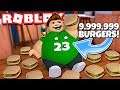 NOS COMEMOS 9,999,999 HAMBURGUESAS en ROBLOX | Roblox Burger Simulator