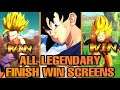 ALL LEGENDARY FINISH WIN SCREENS IN CHRONOLOGICAL ORDER | Dragon Ball Legends!!!
