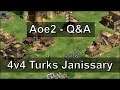 Aoe2: Q&A / Commentary - 4v4 Turks vs ResonanceBot