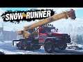 Spycakes & I Got Our Trucks Stuck While Building a Rocket?! (Snowrunner Multiplayer Gameplay)