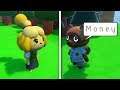 tom nook tries to get isabelle's money