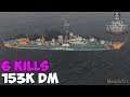 World of WarShips | Jutland | 6 KILLS | 153K Damage - Replay Gameplay 1080p 60 fps