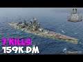 World of WarShips | King George V | 7 KILLS | 159K Damage - Replay Gameplay 4K 60 fps