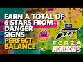 Earn a total of 6 stars from Danger Signs Forza Horizon 5 Perfect Balance