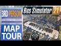 ep.2 MAP Tour In 3rd Person Drive Mode | PREVIEW Bus Simulator 21 Gameplay