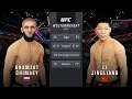 Khamzat Chimaev Vs. Ji Lingjiang : UFC 4 Gameplay (Legendary Difficulty) (AI Vs AI) (Xbox One)