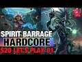 Let's Play Hardcore Solo Witch Doctor Spirit Barrage EP:01 Season 20 Patch 2.6.8