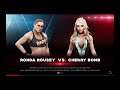 WWE 2K19 Ronda Rousey VS Cherry Bomb 1 VS 1 Match