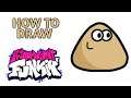 How To Draw Pou Friday Night Funkin' Step by Step