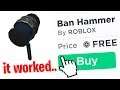 I Found Roblox's SECRET Ban Hammer..
