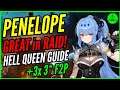 Penelope vs Hell Queen Azumashik (+3 F2P Hero) 🔥 Epic Seven Raid Guide