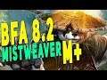 BfA 8.2 MISTWEAVER MONK M+ | Mythic Atal'Dazar +11 Season 3 | WoW: Battle for Azeroth