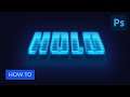 How to Make a 3D Hologram Text Effect Photoshop Action