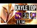 KAYLE vs SINGED (TOP) | Rank 3 Kayle, 6/3/12 | JP Master | v11.14
