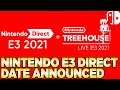 Nintendo Direct E3 Date Announced + Treehouse Live E3 2021
