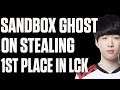 Sandbox Gaming's Ghost: It feels good to keep stealing away first place in LCK | ESPN Esports