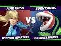 Smash Ultimate Tournament - Pink Fresh (ZSS) Vs. burntsocks (Piranha Plant) S@X 318 SSBU W. Quarters