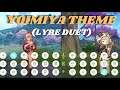 Yoimiya and Sayu plays (Yoimiya's Character Demo Theme) on Windsong Lyre