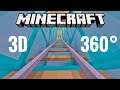 360 3D VR video | Roller Coaster Minecraft 마인크래프트 60fps PSVR Nintendo Switch Virtual Reality 4K UHD