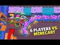 CAN 6 PLAYERS STOP THE MINECART? (Brawl Stars Fails & Epic Wins! #30)