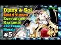 EPIC SEVEN Dizzy & Sol Badguy Raid Lab (40 Morale Team) Executioner Karkanis Gameplay Epic 7 Raiding