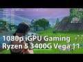Gaming With The New AMD Ryzen 5 3400G! Fortnite Season 9