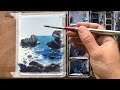 How to Paint Sparkly Water in Watercolor