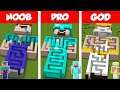 Minecraft NOOB vs PRO vs GOD: STATUE MAZE HOUSE BUILD CHALLENGE in Minecraft / Animation