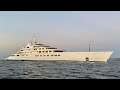 World’s largest Superyacht (by length) the 180.61m AZZAM docking in Gibraltar