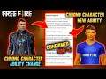 Chrono Character Ability Change 😲 || New Chrono Character Ability || Confirmed || Garena Free Fire