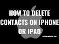 How to Delete a Contact on iPhone or iPad