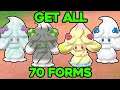 HOW TO GET ALL 70 FORMS OF ALCREMIE IN POKEMON SWORD AND SHIELD! GIVEAWAY!