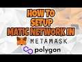 How to Setup Matic Network in Metamask | Polygon | Crypto