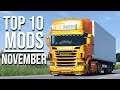 TOP 10 ETS2 MODS - NOVEMBER 2019 | Euro Truck Simulator 2 Mods