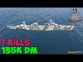 World of WarShips | Paolo Emilio | 7 KILLS | 135K Damage - Replay Gameplay 4K 60 fps