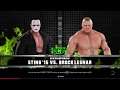 WWE 2K20 Brock Lesnar VS Sting '15 Alt. 1 VS 1 Match BCW Title