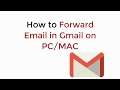 How to Forward Email in Gmail PC/Mac UPDATED