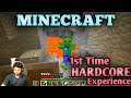 MINECRAFT 1ST TIME HARDCORMODE EXPRIENCE | ZOMBIES FIGHT IN HARDCORE