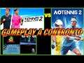 Tennis World Tour 2 VS AO Tennis 2 Gameplay ita  CONFRONTO GAMEPLAY