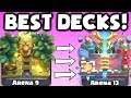 Clash Royale BEST ARENA 9 - ARENA 13 DECKS UNDEFEATED BEST DECK ATTACK STRATEGY TIPS F2P PLAYERS