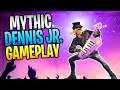 FORTNITE - New DENNIS JR. Mythic And Totally Rockin' Out Team Perk Gameplay