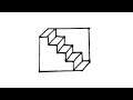 How to draw 3D Stairs