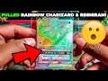 PULLED RAINBOW SECRET RARE CHARIZARD & RESHIRAM GX! (DOUBLE BLAZE / UNBROKEN BONDS)