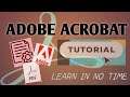 Adobe Acrobat Pro Tutorial - Part 1
