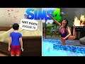 BACKFLIPS IN ZWEMBAD + LUKA BETRAPT ONS ?! | De Sims 4 #9