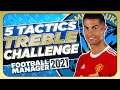 Can I win the TREBLE with RONALDO'S MUFC? 5 Tactics Test | Football Manager 2021