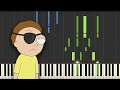 Evil Morty Theme (For the Damaged Coda) - Rick and Morty (Piano Tutorial)