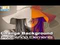 How to Adobe Photoshop Elements Change Background Tutorial