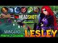 Insane HeadShot DMG 20 Kills Lesley Lethal Lady! - Top 1 Global Lesley by WAGLIO - MLBB