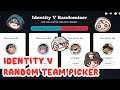 Identity V Team Randomizer for Survivor/Hunter [Shorts]